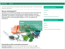Tablet Screenshot of aminosyrer.net